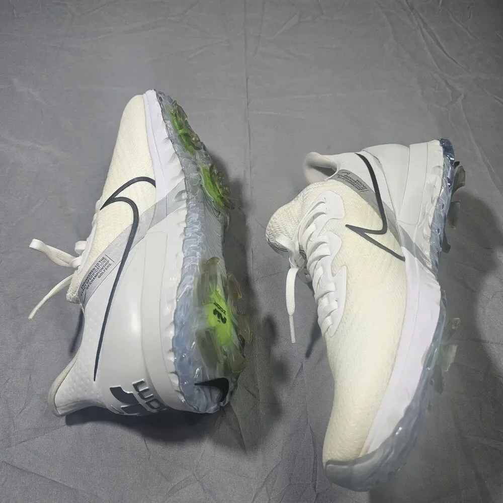 Nike Air Zoom Infinity Tour Flyknit Golf Shoes White Volt CT0540 M Size 9.5